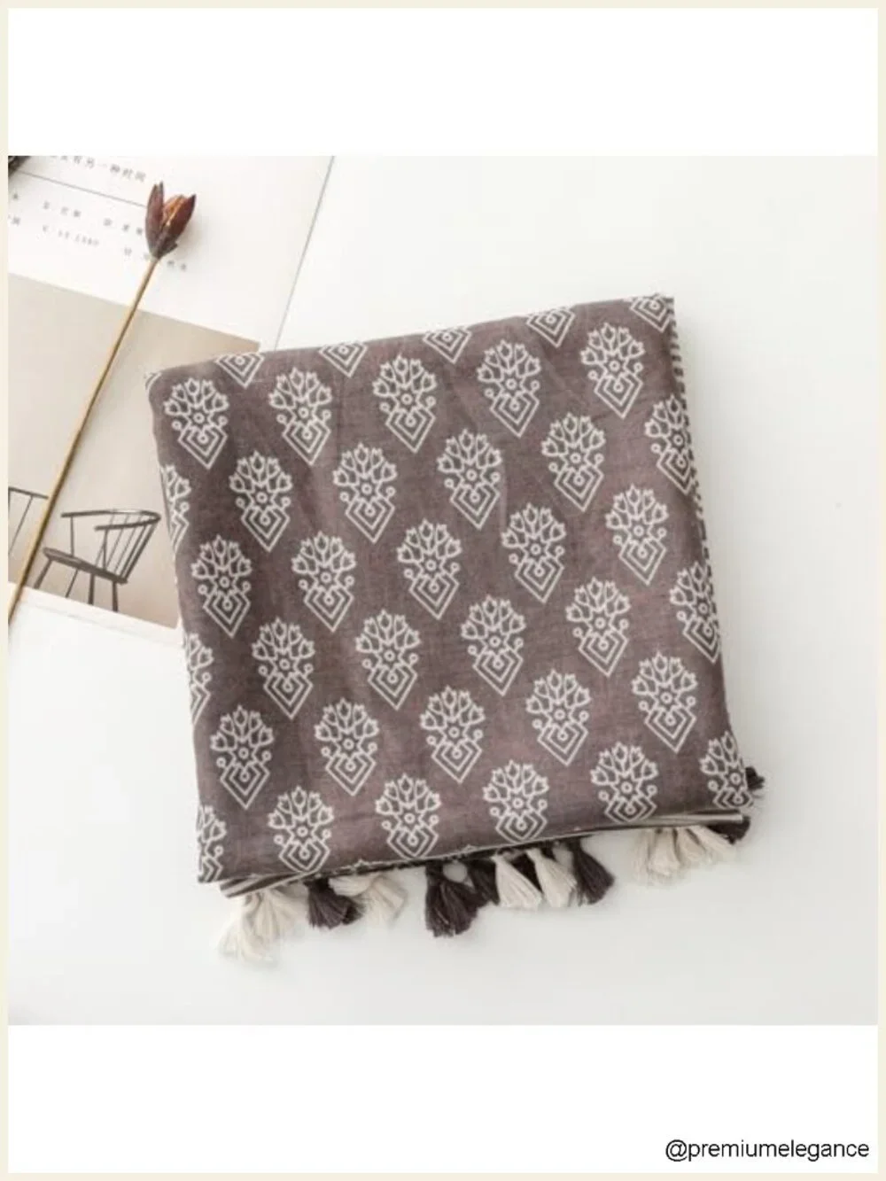 Boho Fringe Shawl Wrap Oversized Scarf Lightweight